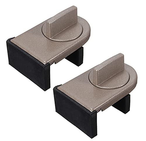 2 cerraduras de tope de hoja deslizante, herramienta de bloqueo de seguridad para ventanas deslizantes y puertas deslizantes (gris) Cover
