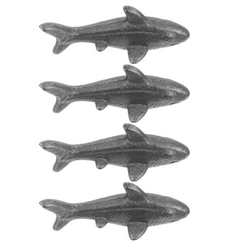 IMIKEYA 4 Piezas Utensilios de Cocina de Hierro Fundido Forma de Pez Suplemento Natural de Hierro para Veganos Atletas y Vegetarianos Herramienta para Cocinar y Enriquecer Alimentos