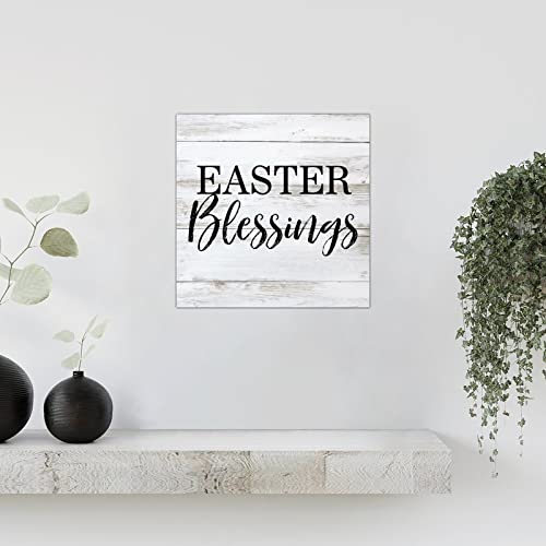 Plaque murale rustique en bois Easter Blessings décoration de Pâques de 35cm - 7