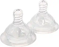 Bico de Silicone p/Mamadeira c/Alça Grande, 2 Pçs, Plasútil