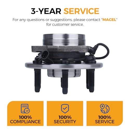 PAROD 515036 4WD/AWD Front Wheel Hub Bearing Assembly Compatible with Cadillac Escalade, Chevy Silverado, Avalanche 1500, Express, Tahoe, Suburban, GMC Savana, Yukon, Sierra 6Lugs W/ABS by PAROD - Used condition - Image 7