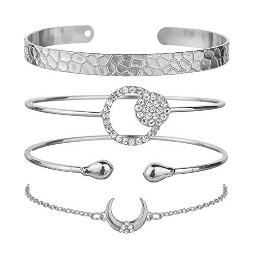 Preisvergleich Produktbild chunnron Schmuck Seil Personalisiertes Armband Bettelarmband Bester Freund Armband Frauen Armband Kette Armband Charm Armbänder Paar Armbänder Silver