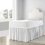 Crown Bedding Dorm Room Bed Skirt - College Dorm Bed Skirt - Long Bed Skirt Dorm - Extra Long Dorm R