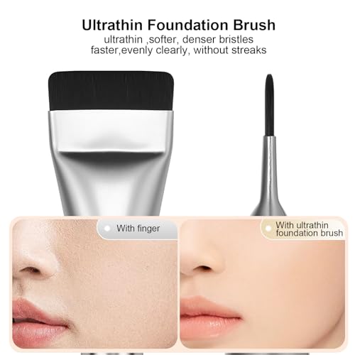 image for BEAUTYFACTOR Flat Foundation Brush,Korean Makeup Brush Spatula Facial 