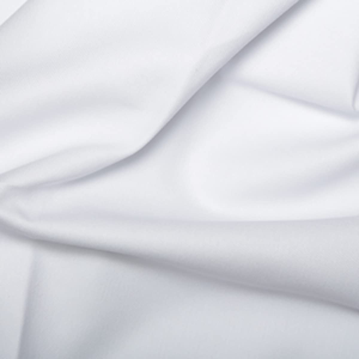 Cotton Dyed Drill Fabric Material - White, 1/4Mtr 50cm x 75cm