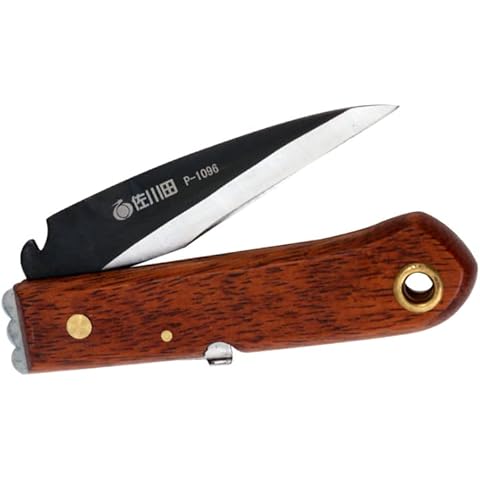 ZSYSUP Pocket Knife, Folding Knife Gardening Grafting Knife, Multi Cutting Tool Japanese Stainless Straight Blade Fixed, Pruning Knife Budding Knife for EDC, Gardening, Crafting Cover