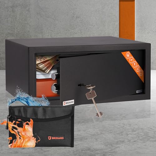 Miniatura 2 de Brihard Laptop Caja Fuerte Con Llave De 20x43x35cm, 27l, Para Ordenador Portátil, Dinero Y Joyas, Documentos A4, Para El Hogar