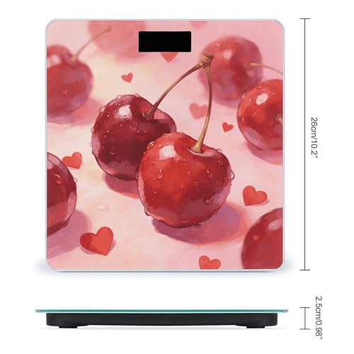 Báscula digital para baño con pantalla LED y vidrio templado miniatura 2