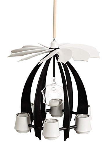 Pyramide accrochante anthracite pour salon moderne de 36cm