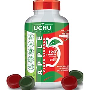 120 Mother Apple Cider Vinegar Gummies – Immune Boosting Vegan Raw Unfiltered Apple Cider Gummies with The Mother to Support Weight Loss, Detox and Healthy Heart – 120 Pack