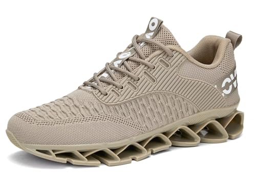 Image of Vooncosir Men's Fashion Sneakers Breathable Mesh Running Shoes Blade Non Slip Soft Sole Casual Athletic Walking Shoes