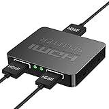 ★ 【Plug and Play】: Splitter HDMI Plug and play, no se necesitan más controladores. Solo necesita conectarlo correctamente y puede iniciar el video HD sin pérdida de disfrute del audio. HDMI 1 de entrada a 2 salidas son fáciles de usar y transportar, fáciles de viajar.