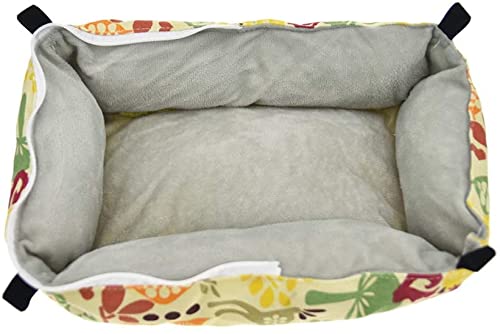 Amaca In Peluche Per Criceti E Piccoli Animali | Letto Sospeso Lavabile 34x34 Cm | Per Cincillà, Porcellini D'India