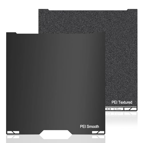 Image of 335x325mm Double-Sided PEI Build Plate for Bambu Lab H2C /A2L, Black Smooth & Textured Flexible Spring Steel Plate, PLA PLA+ TPU Low Temp Printing Bed