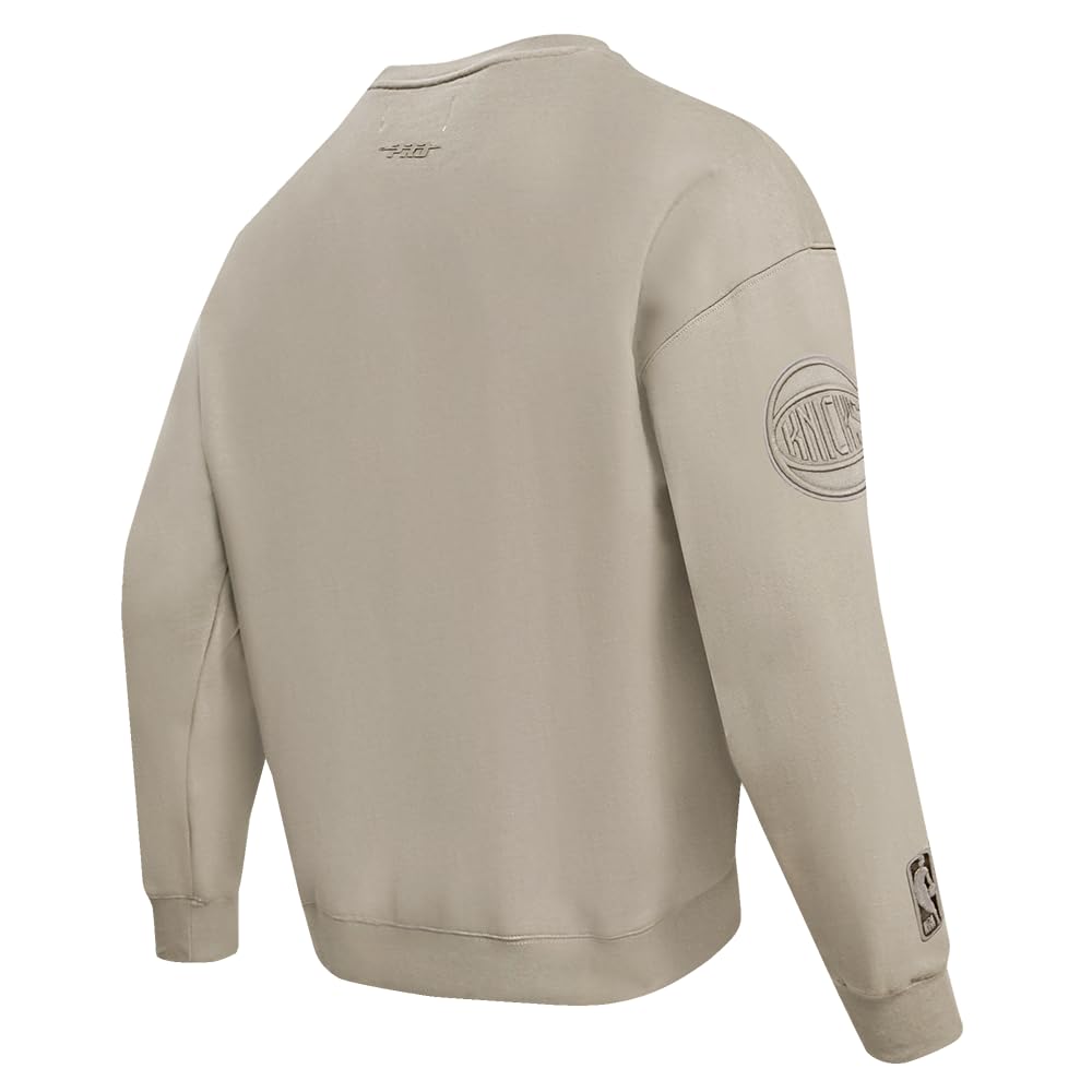 Pro Standard Męska bluza NBA Neutral M Drop Shoulder FLC Crewneck Bluza, szarobrązowa, L, brązowy (taupe), L