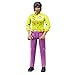 Produktbild Bruder 60403 - Minifigur-bworld Frau mit mittlerem Hauttyp und lila Hose