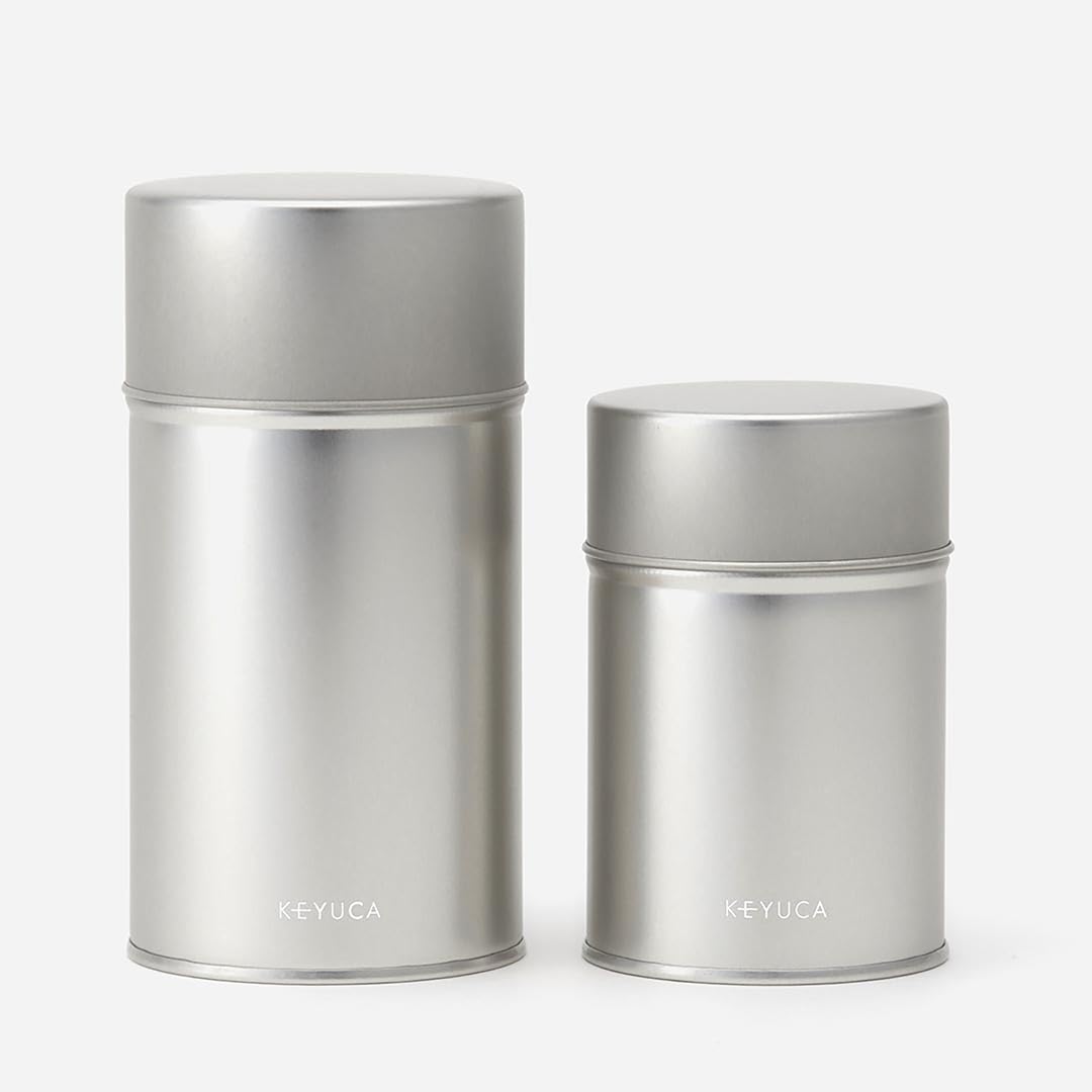 純銀製　茶筒 Amazon｜[ケユカ] KEYUCA 生地茶筒 (200g シルバー スチール) 日本製