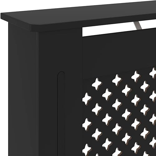 Miniatura 185 de 2 piezas de MDF para el hogar, calentador de sala de estar, soporte lateral para calefacción, cubierta de radiador, estante de gabinete de