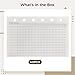 40 Sheets Planner Paper Refill, 6 Ring Binder Grid Line Inserts for Daily, Weekly, Monthly Scheduling, Expense Tracker