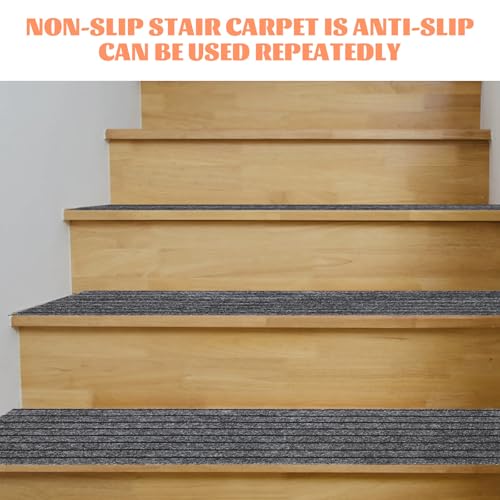 Alfombrilla antideslizante para escaleras de interior gris oscuro 3