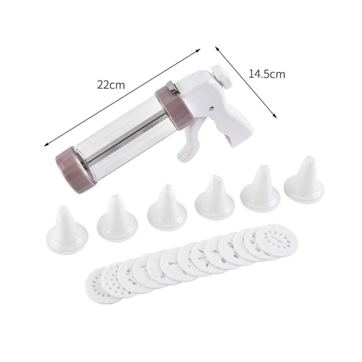 OUNONA Piping Extruder Cake Frosting Tools Dessert Decorations Beginners Baking Man Biscuits Cake Decorating Cake Press Cookie Home Biscuit Maker Tool Biscuit Press Cake Tools Icing White