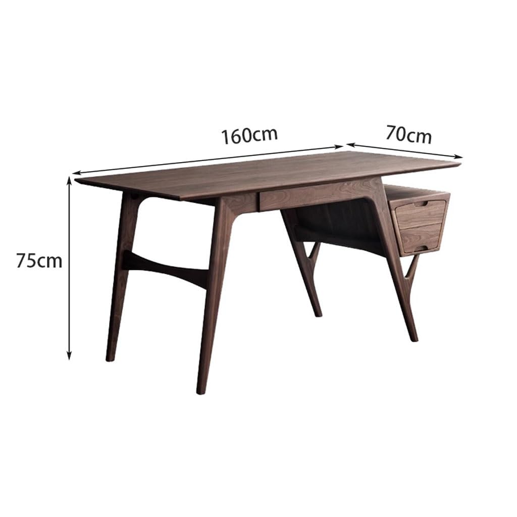 Amazon.com: Modern Desk Desk With Storage Chinese Walnut Home