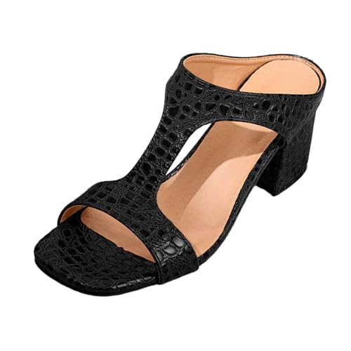 Sandales de mariage grandes tailles en talons hauts épais pour en finir avec les pieds douloureux