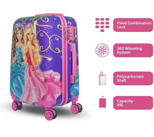 Image of ADSON PC Kids Trolley 360 Rotating Luggage 360 Wheels Non-Breakable Exclusive Edition 20 Inch Kids Hardsided Suitcase with 4 Wheels, 360 Wheel Travel Trolley Bag
