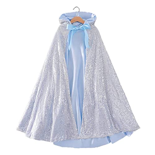 Cape de princesse à capuche pour cosplay d'Halloween et Noël