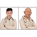 EQAIWUJIE silicone Mask Face Full Head Realistic Old Man Mask Halloween Masks Cosplay Party (Ivorywhite)
