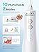COSLUS Portable Water Flosser for Teeth: 10 Pressure Settings Professional Water Dental Pick for Orthodontic, Braces & Sensitive Gums - Cordless for Travel Use, for Adults Teens, BPA-Free, E40