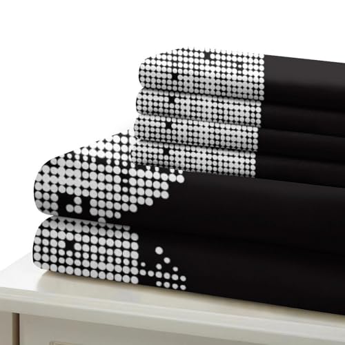 Housse de couette 220x240cm imprimé 3D haut de gamme parure de lit King microfibre soyeuse