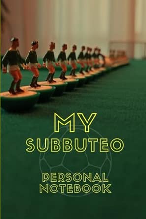 My Subbuteo: personal notebook: Amazon.co.uk: Creator, FR: Books