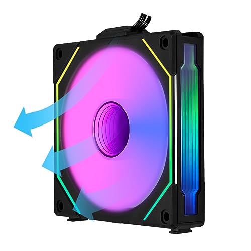 Lian Li UNI FAN SL-INF Reverse Blade - Infinity Mirror ARGB PC Fan - Black