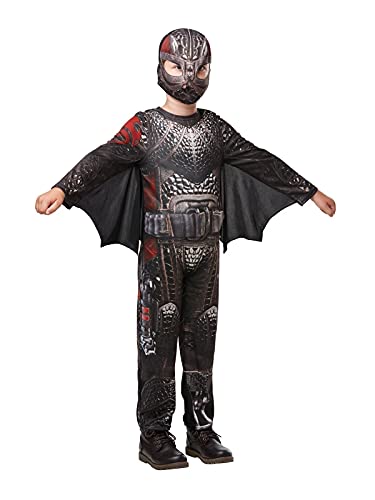 Rubies Disfarce oficial de How to Train Your Dragon Hiccup Battlefield para crianças, dos 9 aos 10 anos, Halloween