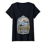 Women's Cruise Historic Exploration Strait of Magellan Vintage V-Neck T-Shirt