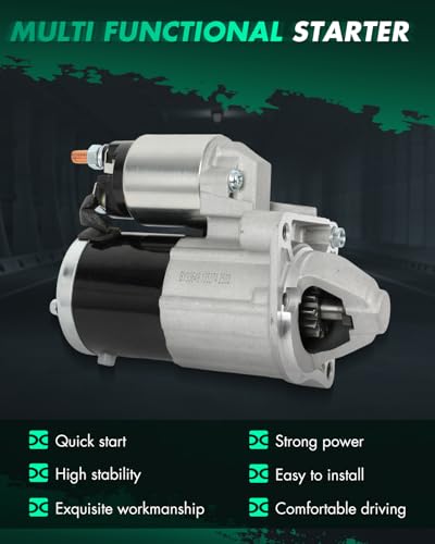 Image of SCITOO Starter Compatible for Fiat 500 2012-2013 L4 1.4L 1368cc 83cid Engine Starter Motor 19139N