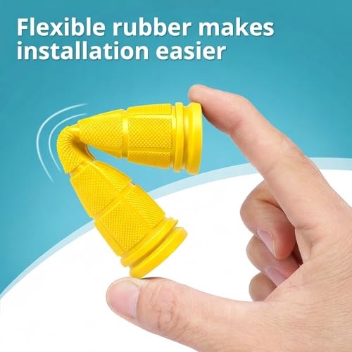 Image of CHUNZEXI 4 PCS Bike Handlebar Grips, Rubber Bicycle Bar Grips Replacement, Non-Slip Handle Grips for Kids Bikes, Scooters, BMX, Mountain & Cruiser Bikes