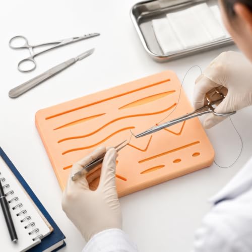 Image of Suture Practice Pad, Durable Suturing Pad for Training and Practice by MedSurgic | Nivi Stores (Pack of 2)