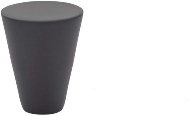 Mid-Century Matte Black 1 Large Modern Cabinet Knob - Handle Pull Furniture Door T Bar Knobs and Pull Handles - Single Hole