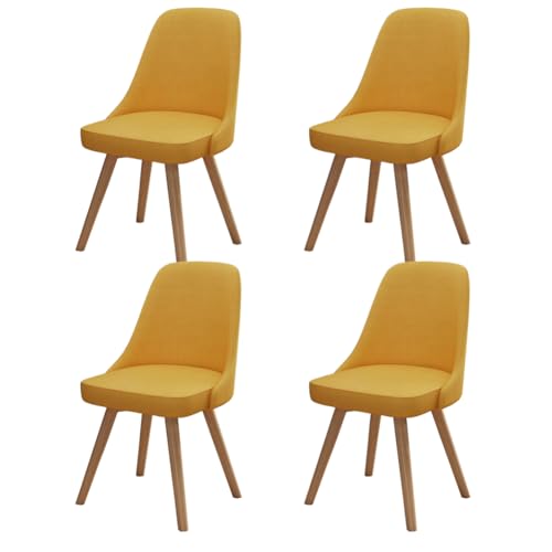 Sillas Comedor Pack 4 Madera Tapizadas Marca FYNNDM