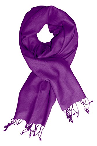 Peach Couture Luxurious Classic Soft Cashmere and Silk Blend Pashmina Wrap Shawl