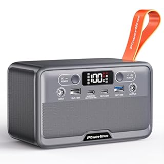 Portable Power Station, PowerUrus 89.6Wh LiFePO4 Battery Backup Power Bank with 100W (Surge 200W) AC Outlet DC/USB/LED Light 12V Output Cigarette Lighter Adapter for Home Outdoor Emergency