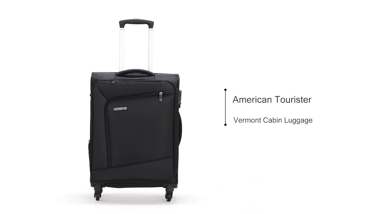 American Tourister Vermont Polyester 60.5 cms Black Softsided