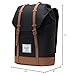 Herschel Retreat Backpack, Black/Saddle Brown, Classic 19.5L
