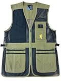 Browning Trapper Creek Mesh Shooting Vest – Lightweight Breathable Shooting Vest for Sporting Clays, Trap and Skeet (Olive, X-Large)