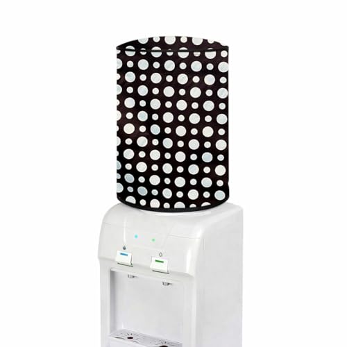 Image of Multicolor 20 Litre Water Dispenser Bottle Cover | Waterproof & Dustproof PVC Fabric | Reusable Protective Cover for 20L Water Can (polka-12)