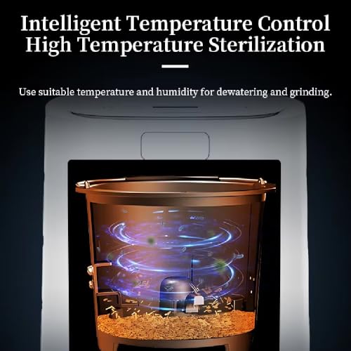 Electric Kitchen Composter, Odorless Countertop Food Waste Processor, Converts Scraps to Dry Fertilizer with Real-time Temperature Control - Image 4