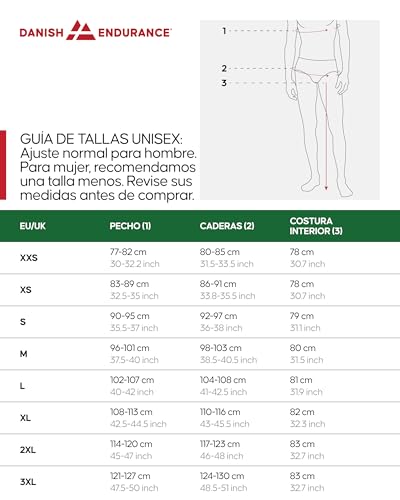 DANISH ENDURANCE Conjunto Térmico Hombre y Mujer, Camiseta Térmica y Pantalón en Materiales Reciclados, Capa Base Unisex, 1 o 2 Pack - imagen 6