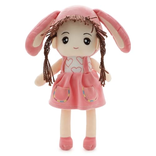 Image of Pink Bunny Doll Soft Toy for Kids with Cute Hug-Friendly Plush for Babies, Toddlers & Children Safe, Lightweight & Easy to Clean (35CM)